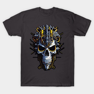 Mecha Skull S01 D37 T-Shirt